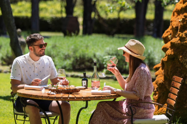 french food in the vineyard